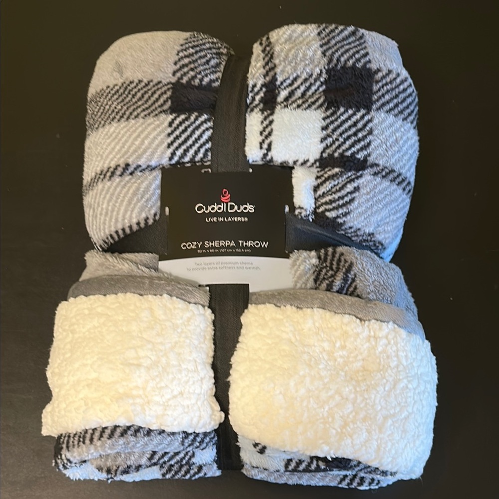 💚9M Cuddl Duds Sherpa Throw - Picture 3 of 3